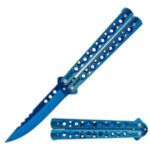5.5inch Closed Length Black Scorpion Balisong Butterfly Flipper Knife - immagine 8