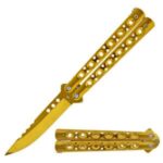 5.5inch Closed Length Black Scorpion Balisong Butterfly Flipper Knife - immagine 9