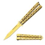 5.5inch Closed Length Black Scorpion Balisong Butterfly Flipper Knife - immagine 4