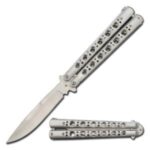 5.5inch Closed Length Black Scorpion Balisong Butterfly Flipper Knife - immagine 6