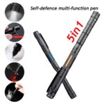 5-in-1 Multifunction Self-Defense Pen AluminumAlloy Tactical Pen Survival Whistle Emergency Lighting Attack Rescue Escape Tool - immagine 2