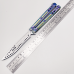 7075 Aluminum Clone Balisong Flipper Butterfly Trainer Knife Lining Handle Bushings System - immagine 4