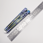 7075 Aluminum Clone Balisong Flipper Butterfly Trainer Knife Lining Handle Bushings System - immagine 5