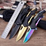 8.46inch/6.69inch Folding Knife Outdoor Survival Tactical Pocket Knife 440C Blade Camping Hiking Hunting Knives EDC Fishing Tools