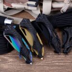 8.46inch/6.69inch Folding Knife Outdoor Survival Tactical Pocket Knife 440C Blade Camping Hiking Hunting Knives EDC Fishing Tools - immagine 5