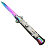 8.75 Inch Italian pocket knife with stiletto switch blade - immagine 2