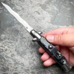 8.75 Inch Italian Stiletto Switch Kris Blade Fick Knife - immagine 2