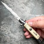 8.75 Inch Italian Stiletto Switch Kris Blade Fick Knife - immagine 3