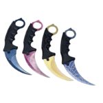 Karambit Knife Set of 2, Stainless Steel Fixed Blade Tactical Knife with Sheath and Cord Knife CS-GO for Hunting, Camping, and Field Survival - immagine 2