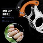 Carabiner Gadgets Brass Knuckles Survival Rings Multi-Functional Self Defense Outdoor Tools EDC Keychain Protector Bottle Opener - immagine 3