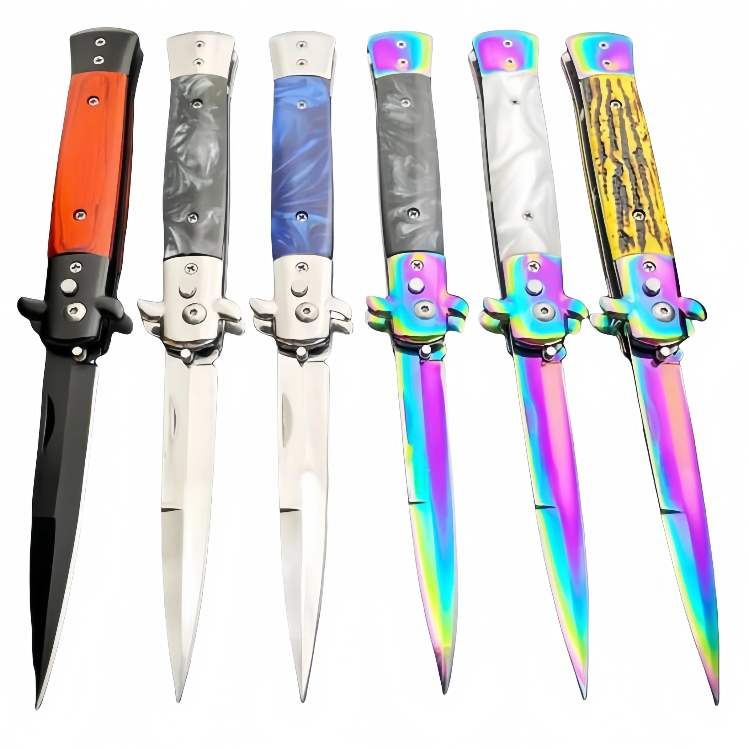 Classic-Stiletto-Switch-Blade-Nytt.webp 9inch Classic Stiletto Switch Blade New Button knife - immagine 1