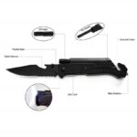 Mens Folding Knife for Son from Mom - for Birthday Christmas Graduation Deployment - Men Unique and Cool Camping Fishing Hunting Pocket Knives for Him - immagine 4