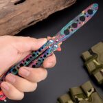 csgo training butterfly knife，Trainer Folding Practice Games Balisong - immagine 2
