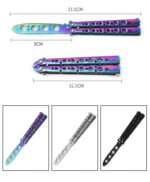 csgo training butterfly knife，Trainer Folding Practice Games Balisong - immagine 6