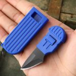 Mini Fixed Blade Knife With Sheath Keychain EDC Pocket Knives Mini Box Opener Cutter Outdoor Survival Self Defense Neck Knife - immagine 4