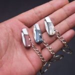 Mini Folding Knife Pendant Keychains Outdoor Hiking - immagine 3