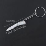 Mini Folding Knife Pendant Keychains Outdoor Hiking - immagine 6
