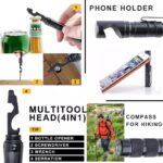 Multifunctional Tactical Pen Mobile Phone Holder Tactical Self-Defense Pen Touch Screen Pen Outdoor Survival Tool With Compass - immagine 5