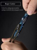 NEW 7-In-1 Outdoor EDC Multi-Function Self Defense Tactical Pen With Emergency Led Light Whistle Glass Breaker Outdoor Survival - immagine 3