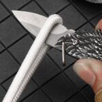 NEW Creative Mini Zipper Keychain Knife Portable Outdoor Survival Emergency Tool Unboxing Foldable Stainless Steel EDC Key Ring - immagine 6