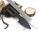 Neck Knife Fixed Blade Hunting Pocket Outdoor Knife Half Sawtooth Tactical Survival Knives 3CR13 Blade Camping EDC Multi Tools - immagine 2