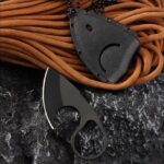 Necklace Knife Convenient K Sheath Ring Ornament Unpacking Essential Knife Stainless Steel Daily Portable Outdoor Knife - immagine 3