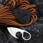 Necklace Knife Convenient K Sheath Ring Ornament Unpacking Essential Knife Stainless Steel Daily Portable Outdoor Knife - immagine 4