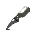 Outdoor Camping Portable Folding Knife Multifunctional Serrated Hook Knife Stainless Keychain Survival Cutter Tool Box Opener - immagine 6
