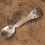 Outdoor Survival Tools 5 In 1 Camping Multi-Functional EDC Practical Kit Fork Knife Spoon Bottle/Can Opener - immagine 4