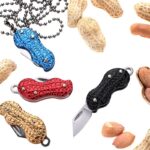 Peanut Open Box Knife Key Chain Pendant Car Chain Key Ring Folding Multifunctional EDC Tool Folding Knife - immagine 3