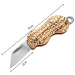 Peanut Open Box Knife Key Chain Pendant Car Chain Key Ring Folding Multifunctional EDC Tool Folding Knife - immagine 4