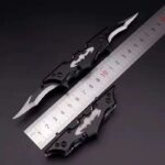 folding double blade bat knife&dagger blade knives - immagine 4