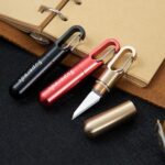 Portable Cutting Tool Brass Multi-function Mini Key Ring Pendant Tool Capsule Knife Tiny Cutting pocket keychain knife New - immagine 2