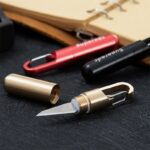 Portable Cutting Tool Brass Multi-function Mini Key Ring Pendant Tool Capsule Knife Tiny Cutting pocket keychain knife New - immagine 4
