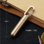 Portable Cutting Tool Brass Multi-function Mini Key Ring Pendant Tool Capsule Knife Tiny Cutting pocket keychain knife New - immagine 6