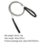 Portable Stainless Steel Wire Saw with Finger Handle Outdoor Camping Hiking Pocket Manual Cutting Chain Saws Survive Tool - immagine 6