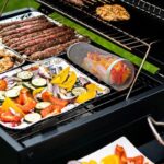 Rolling Grilling Basket Barbecue Cooking Grill Grate Portable Round Outdoor Camping Barbecue Rack Cookware Kitchen Tool - immagine 3
