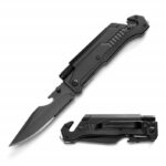Mens Folding Knife for Son from Mom - for Birthday Christmas Graduation Deployment - Men Unique and Cool Camping Fishing Hunting Pocket Knives for Him - immagine 2