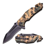 MT-A845 Spring Assist Folding Knife, Black Blade，camping Survival Tactical knives - immagine 3
