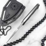 Fixed Blade Knife Mini Pocket Edc Straight Belt Knofe G10 Handle ABS Sheath Multi Boot Tactical Combat Tool Neck Chain Gift - immagine 4