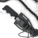 Fixed Blade Knife Mini Pocket Edc Straight Belt Knofe G10 Handle ABS Sheath Multi Boot Tactical Combat Tool Neck Chain Gift - immagine 5