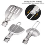 Spatula Shovel Ladle Tableware Stainless Steel Camping Cooking Utensils Foldable Dinnerware Travel Picnic Equipment Supplies - immagine 2