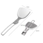 Spatula Shovel Ladle Tableware Stainless Steel Camping Cooking Utensils Foldable Dinnerware Travel Picnic Equipment Supplies - immagine 5