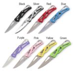 Stainless Steel Blade Shaped Knife Outdoor Camping Self Defense Emergency Survival Knife Tool Folding Portable Key Knife - immagine 2