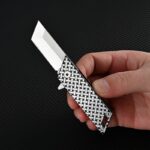 Stainless Steel Mini Pocket Utility Knife Keychain Unpacking Folding Knife Unboxing Cutter Outdoor Survival EDC Tool Men Gift - immagine 3