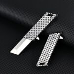 Stainless Steel Mini Pocket Utility Knife Keychain Unpacking Folding Knife Unboxing Cutter Outdoor Survival EDC Tool Men Gift - immagine 4