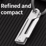 Stainless Steel Square Head Mini Folding Knife - immagine 2