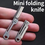 Stainless Steel Square Head Mini Folding Knife
