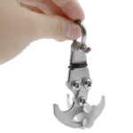 Stainless Steel Survival Folding Grappling Hook Multifunctional Outdoor Climbing Claw Carabiner Travel Rescue Tool Climbing Tool - immagine 6