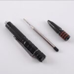 T-7 Double Tungsten Steel Head Tactical Defense Pen Glass Breaker EDC Tactical Survival Pens Multifunction LED Lighting Pen - immagine 4